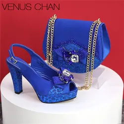 African Fashion Evening Shoes and Bag Italian Design Women's Shoes New Style High Heels Comfortable Women's Shoes and Bags