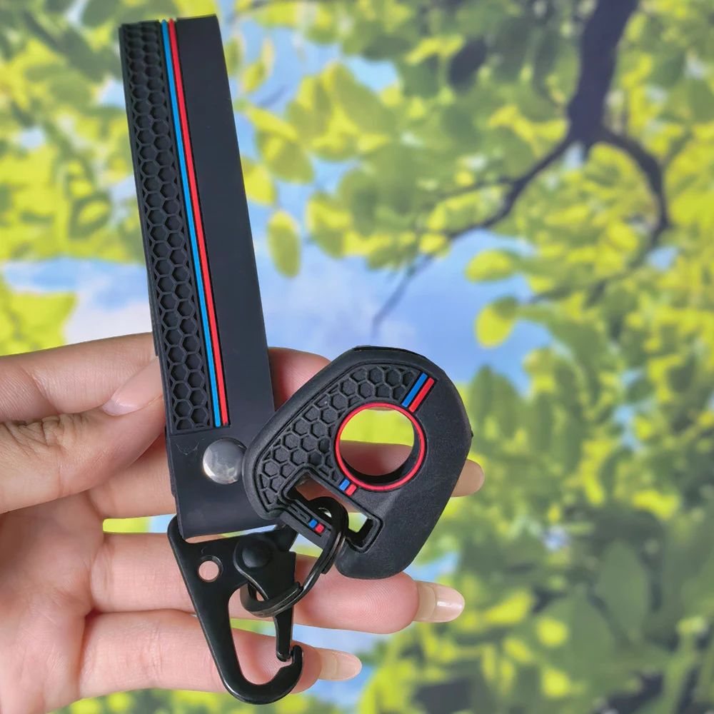 Flexible Silicone Key Skin With Keychain For Honda CB650R CB500X CB500F CB1100 CB1000R CB125R CB300R Motorbike Key