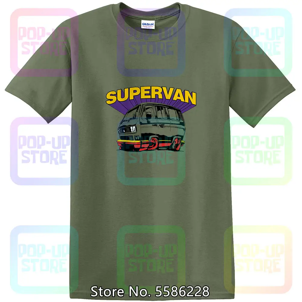 SuperVan, T25  Harajuku streetwear shirt men van T Shirt - Gift Him Dad T3 Doka Caravelle Vanagon Wedge