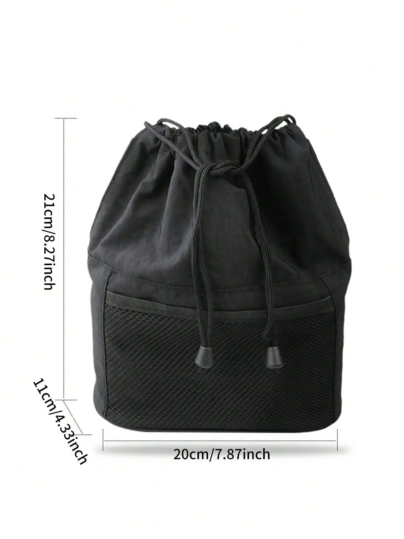 1 Pcs Drawstring Makeup Brush Bag Portable Cosmetic Brushes Storage Pouch Multi‑compartment Travel Make‑up Organizer Bag