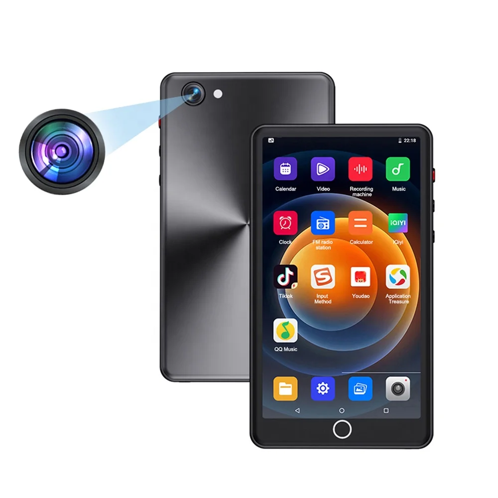 

2025 горячая распродажа Новый портативный 5-дюймовый BT 5.0 WiFI MP4-плеер Bluetooth HiFi Звук Полный сенсорный экран Mp3-плеер с TF