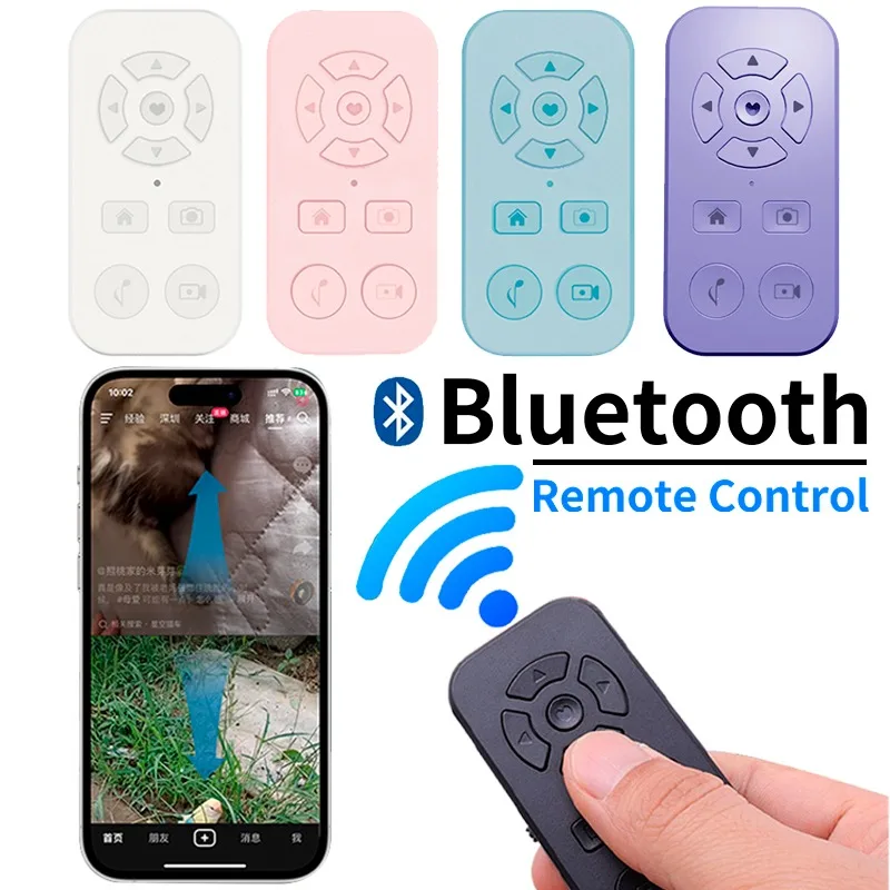 Bluetooth Remote Video Camera Controller for Xiaomi Samsung Huawei Android Mobile Phone for Tiktok Live Video Movie Page Turning