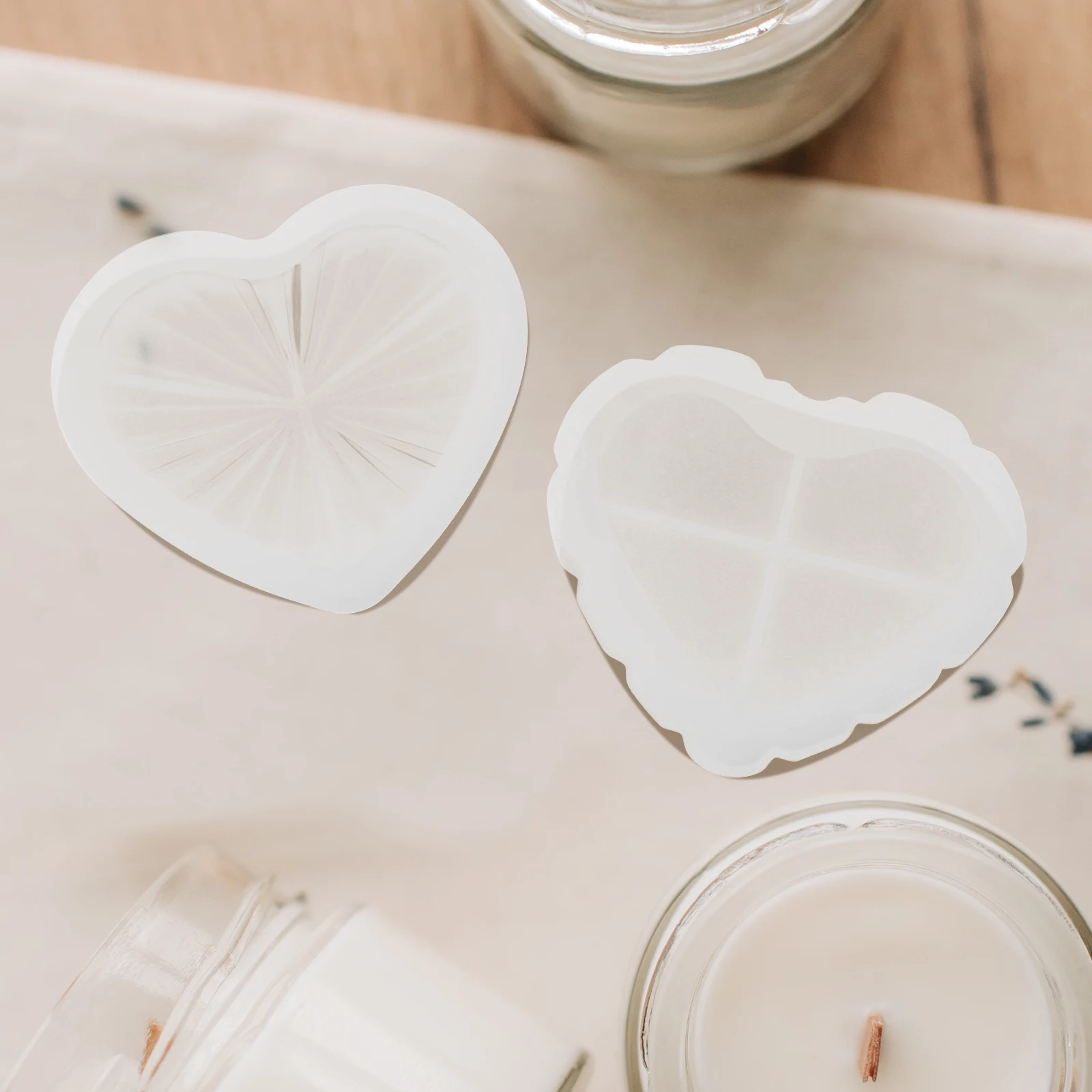 

Smooth Heart Storage Box Mold Silicone Mold For Epoxy Box Mold Casting Reusable Jewelry Box Making Mold Crafts Mold Set