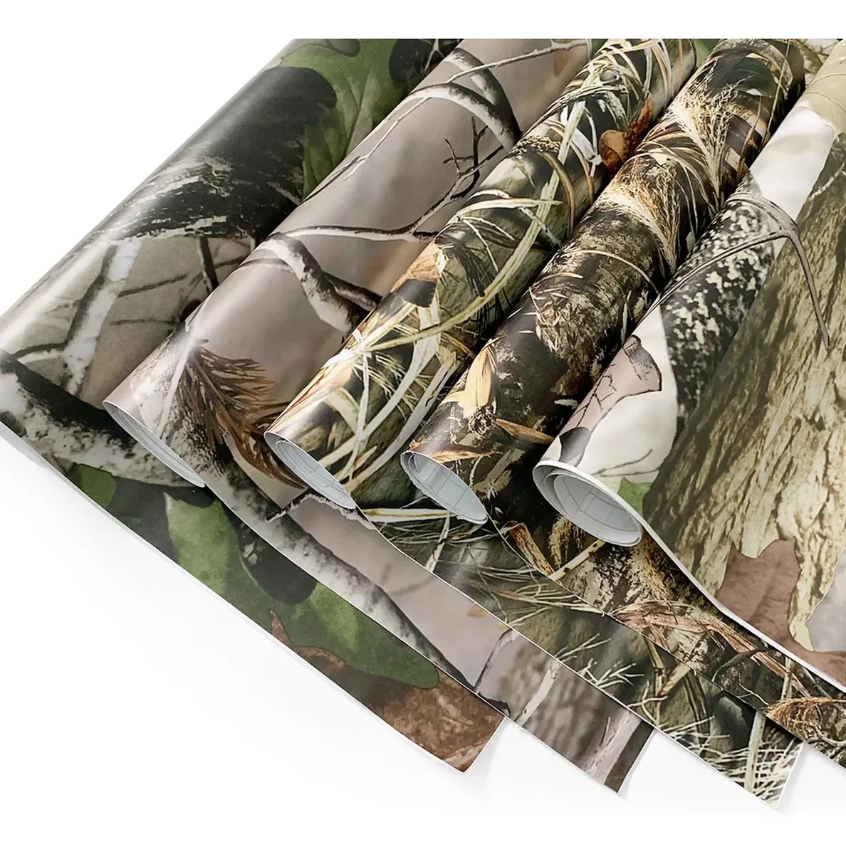 Camo Vinyl Wrap Roll, Air Release Waterproof Self Adhesive Sticker, Protective Film for Car Motorcycle Laptop DIY Modification