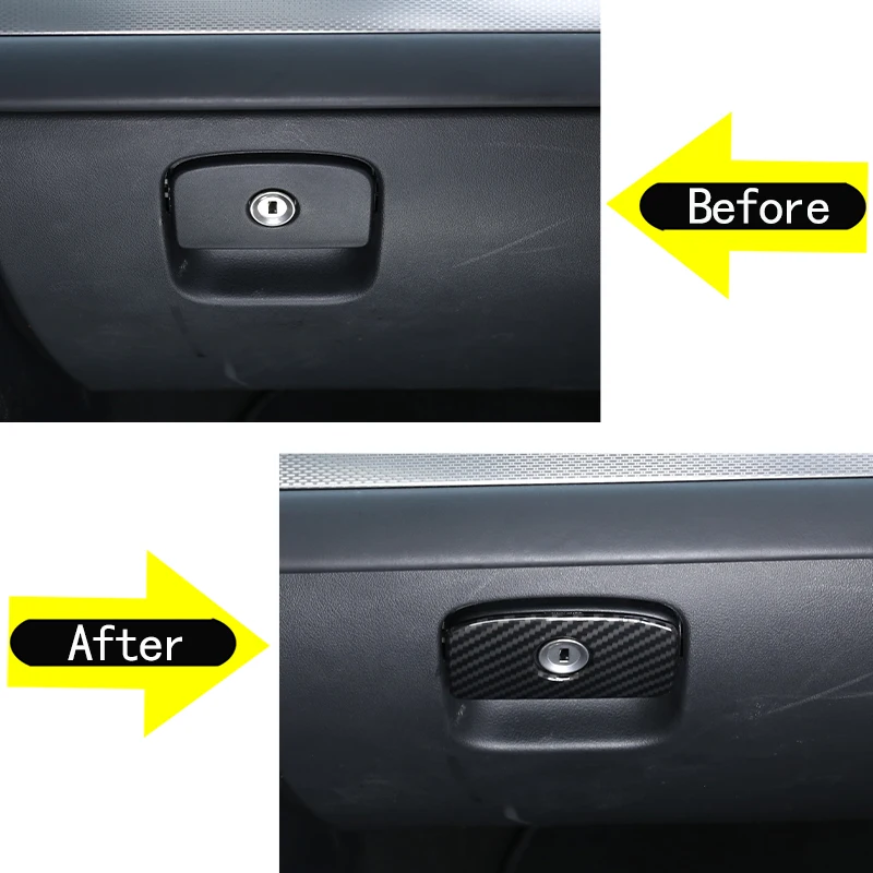 For Jaguar XE XF XFL F-Pace 2016-2020 ABS Chrome Car Copilot Glove Box Handle Switch Cover Trim Sticker Interior Accessories - view 3