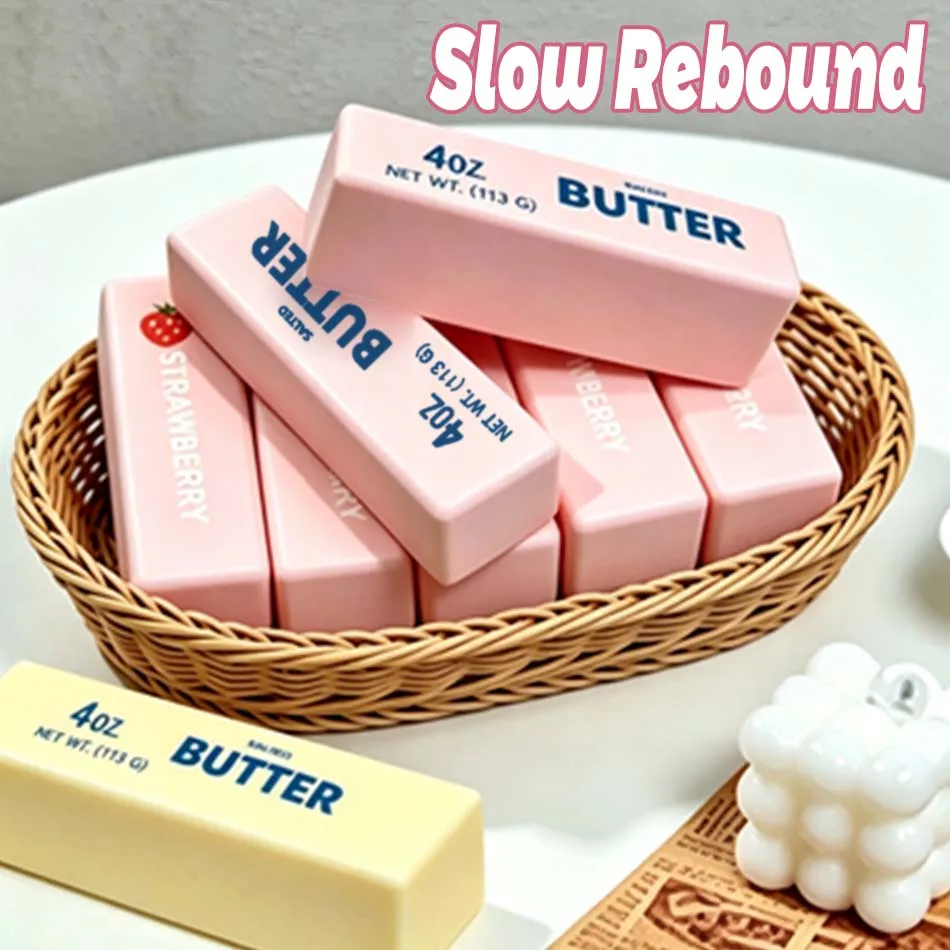 

Soft & Squishy Slow Rebound Butter Stick Squeeze Stress Relief Squishy Fidget Toy Funny Decompression Stress Anti-Anxiety Gifts