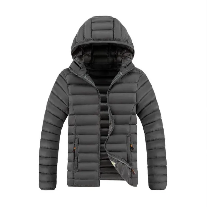 2023 4XL uomo nuovo autunno inverno caldo parka giacca cappotto uomo con cappuccio Casual Outwear cappello staccabile abiti parka cappotto maschile