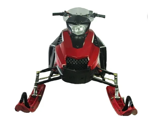 High Power Snowmobile for Adults Red Top Engine Petrol Snow Mobile Sled Winter Outdoor Sports Motorized Snow Scooter