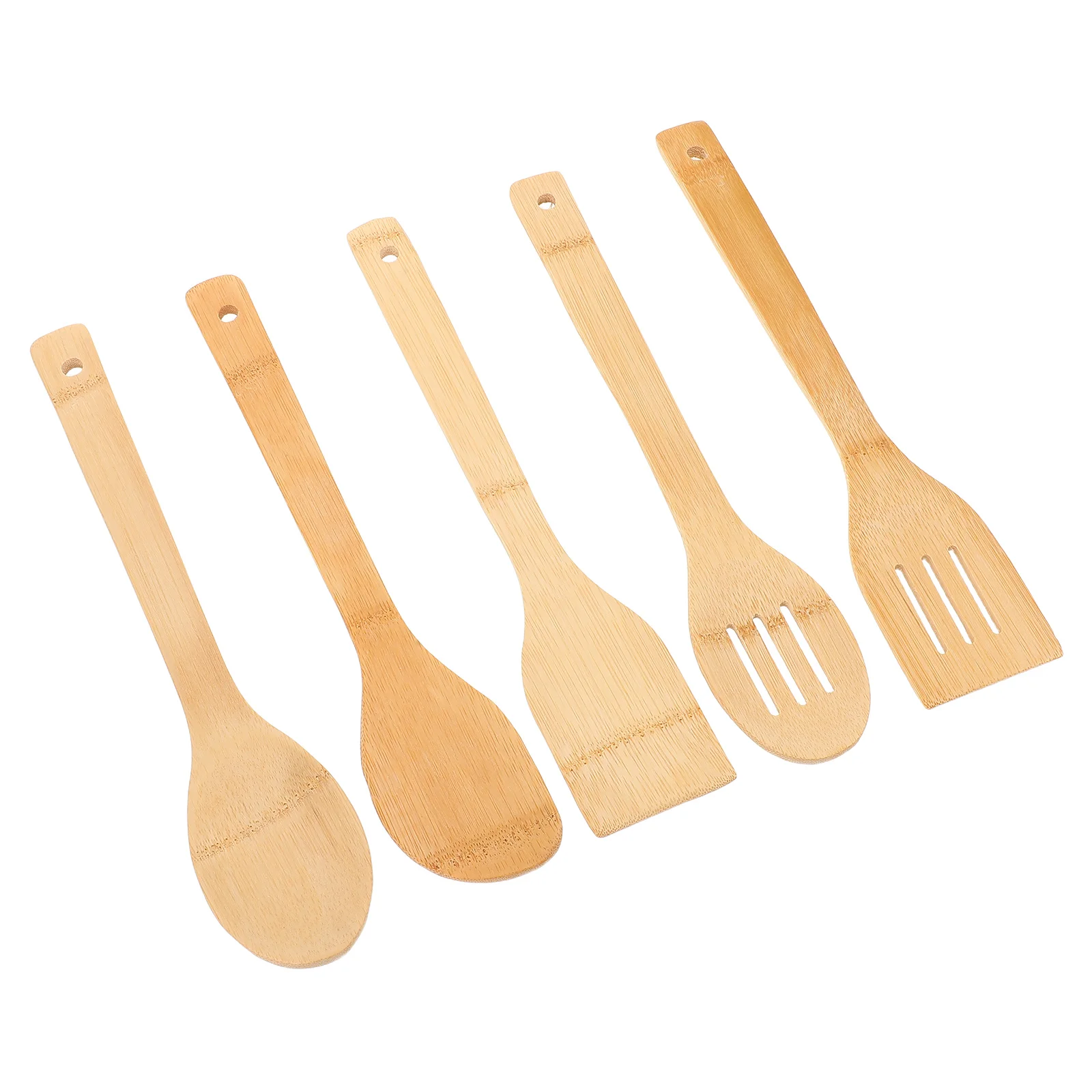

15Pcs Bamboo Wooden Utensils Set Nonstick Spatula Spoon Turner Slotted Spoon Long Handle Heatresistant