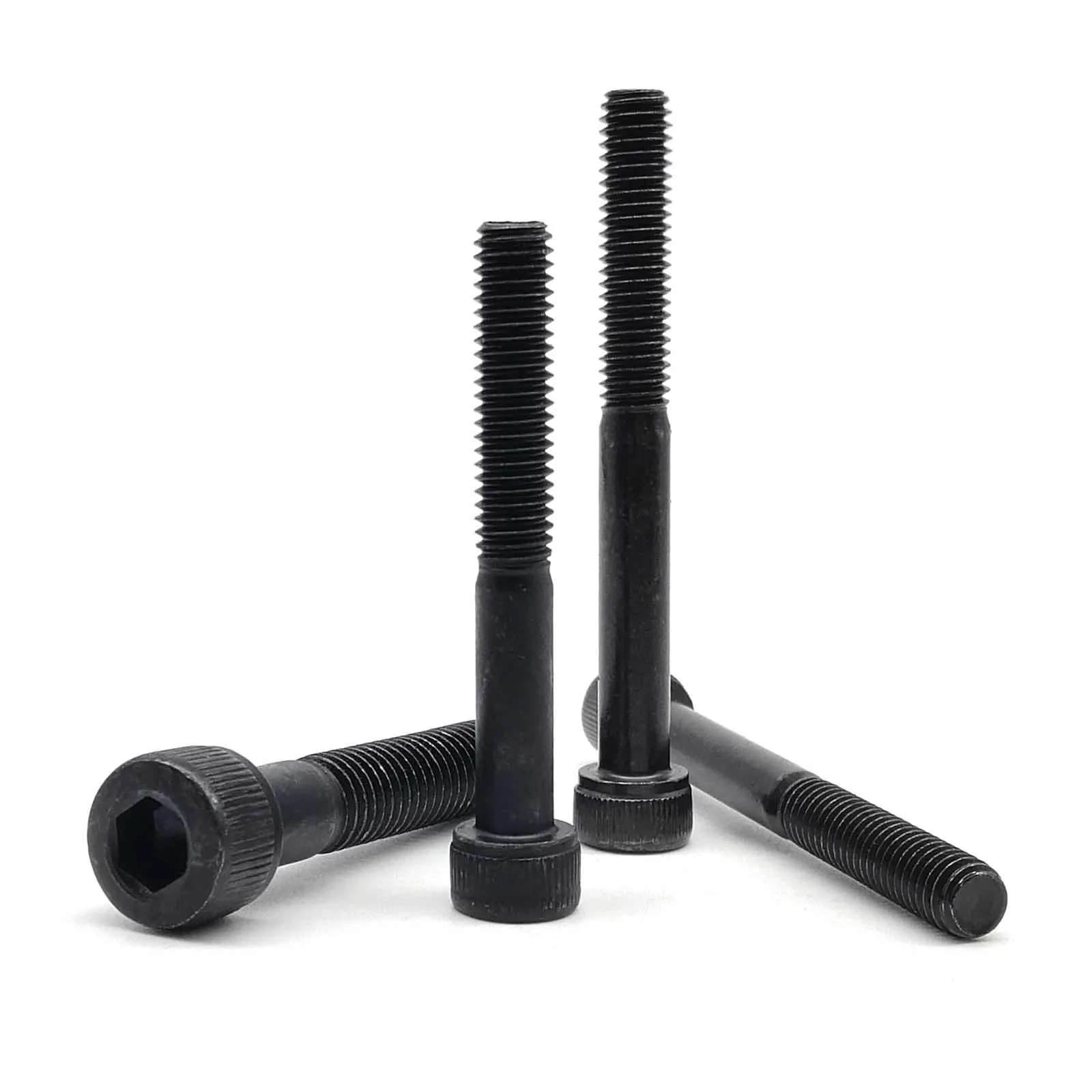 HZYUEGOU Verlängerte 200mm M2 M2.5 M3 M3.5 M4 M5 M6 M8 Schwarze Sechskant-Innensechskantschraube aus Stahl der Güteklasse 12.9 – Detail 3