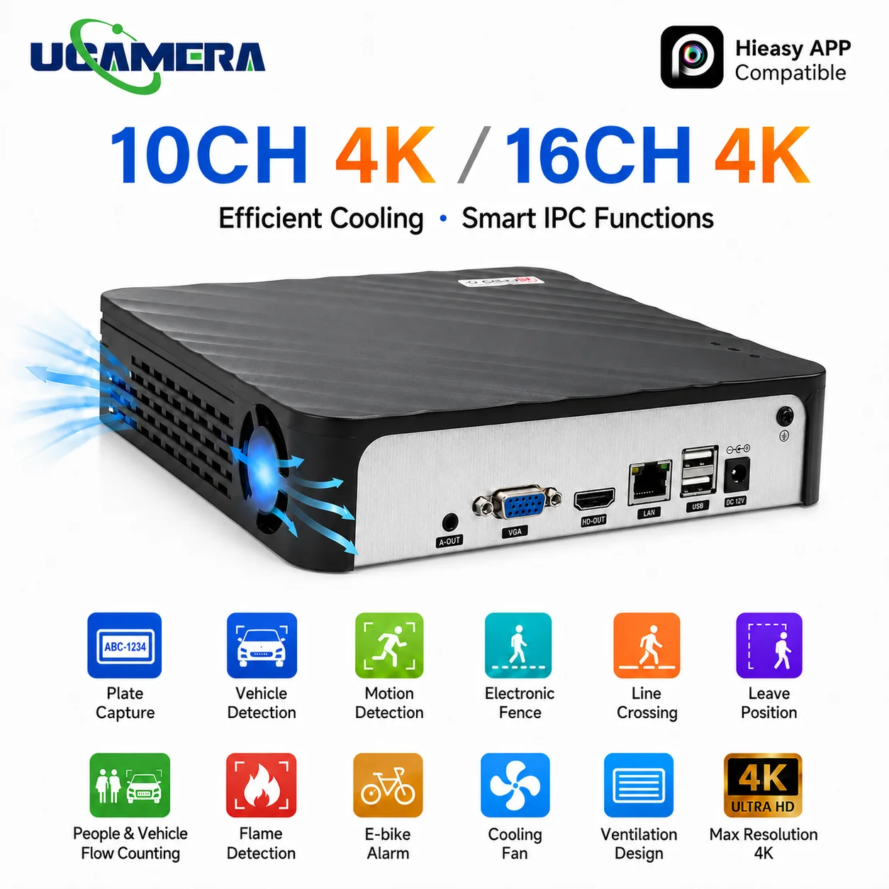4k-nvr-recorder-10ch-16ch-onvif-p6s-h265-ai-plate-capture-ptz-hieasy-app-14tb-hdd