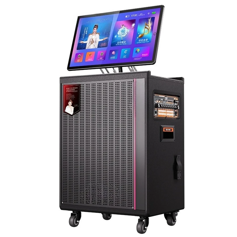 

New Karaoke mobile song-ordering KTV all-in-one machine with display screen, high-power outdoor singing speaker