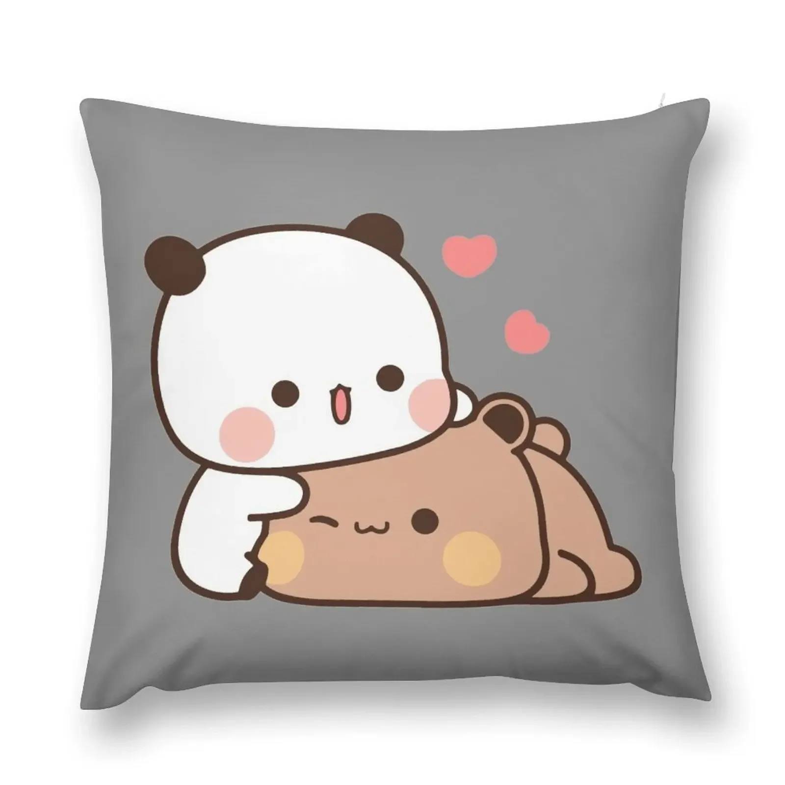 

DuDu Bear and BuBu Panda’s Love Relaxing Moment Throw Pillow luxury home accessories Throw Pillow pillow