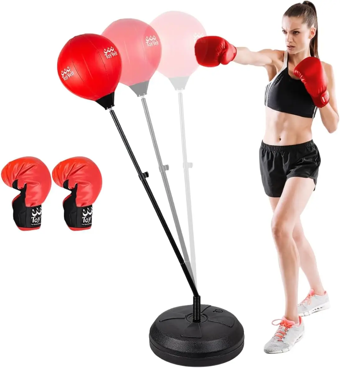 

Punching Bag with Stand for Teens and Adults, Boxing Bag, Speed Bags for Boxing, Adjustable Standing Punching Bag, Boxin