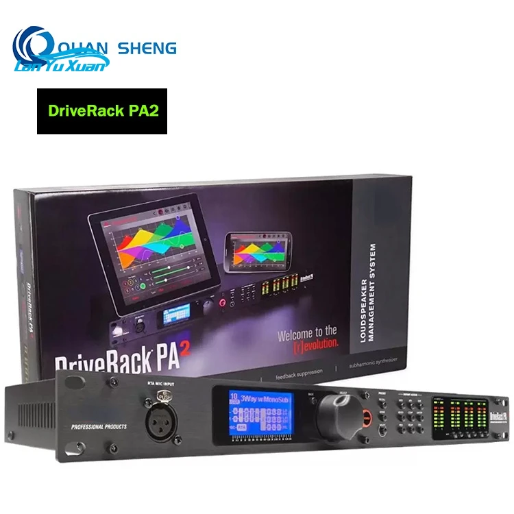 

DriveRack PA2 2 Input 6 Output DSP Digital Audio Processor for Professional Stage Sound Equipment