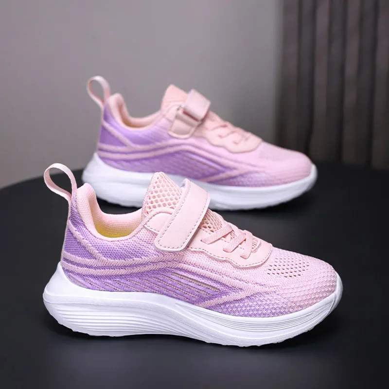 Children Girls Summer Shoes Mesh Tennis Toddlers Sneakers Pink,Black,White Shoes 2371