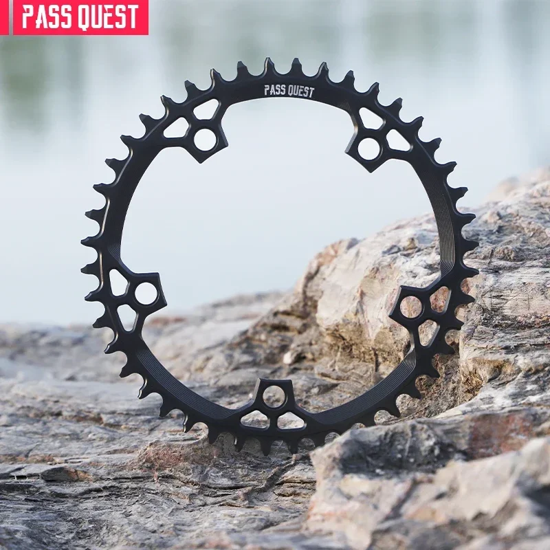 PASS QUEST 130BCD Hollow Narrow Wide Chainring 42-58T Road Bike Chainwheel BLACK Bicycle Accessories