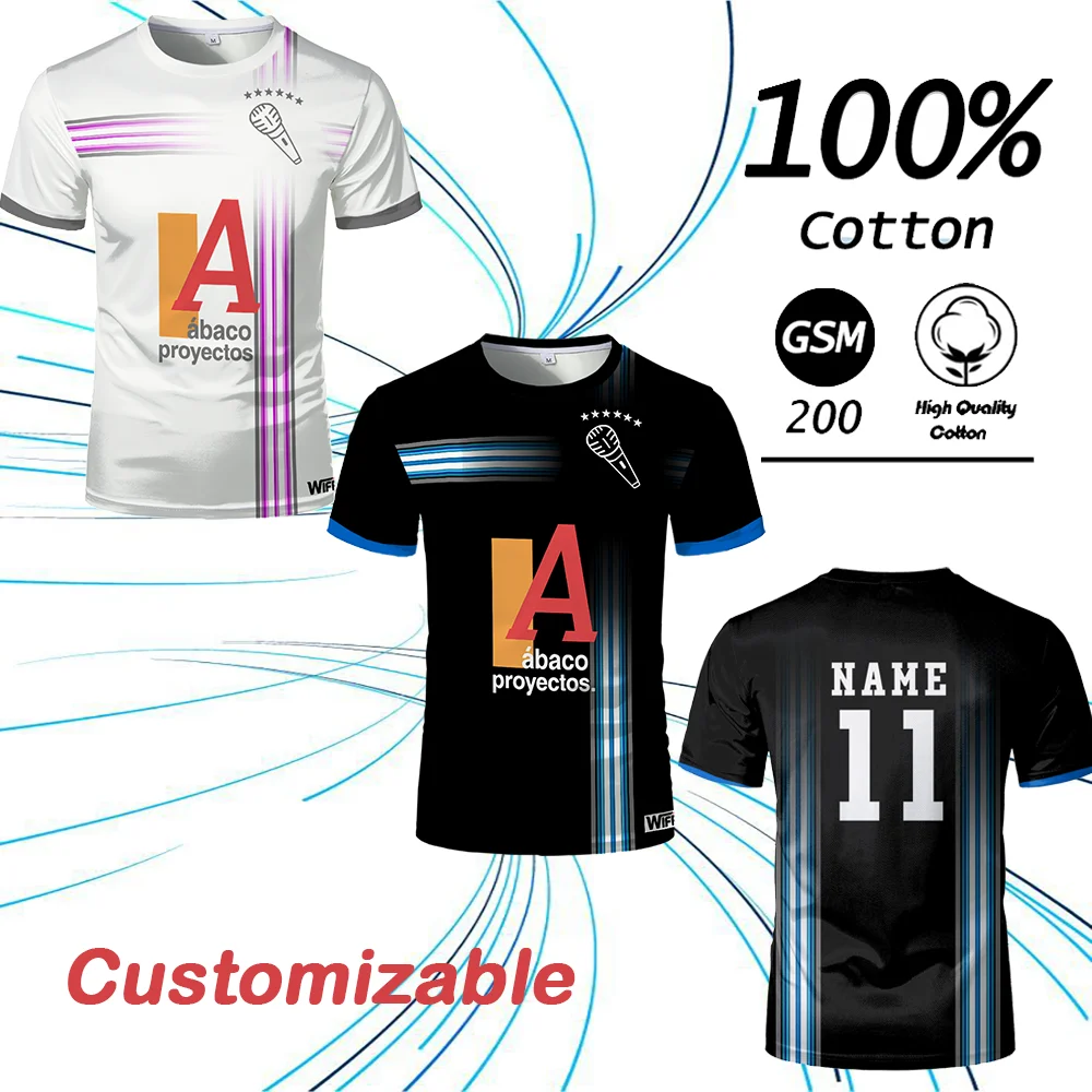 

New Men's High Quality 100% Cotton T-shirt Gym Fitness Classic Graphic Print Breathable Tops Youth Race Training Custom Jersey
