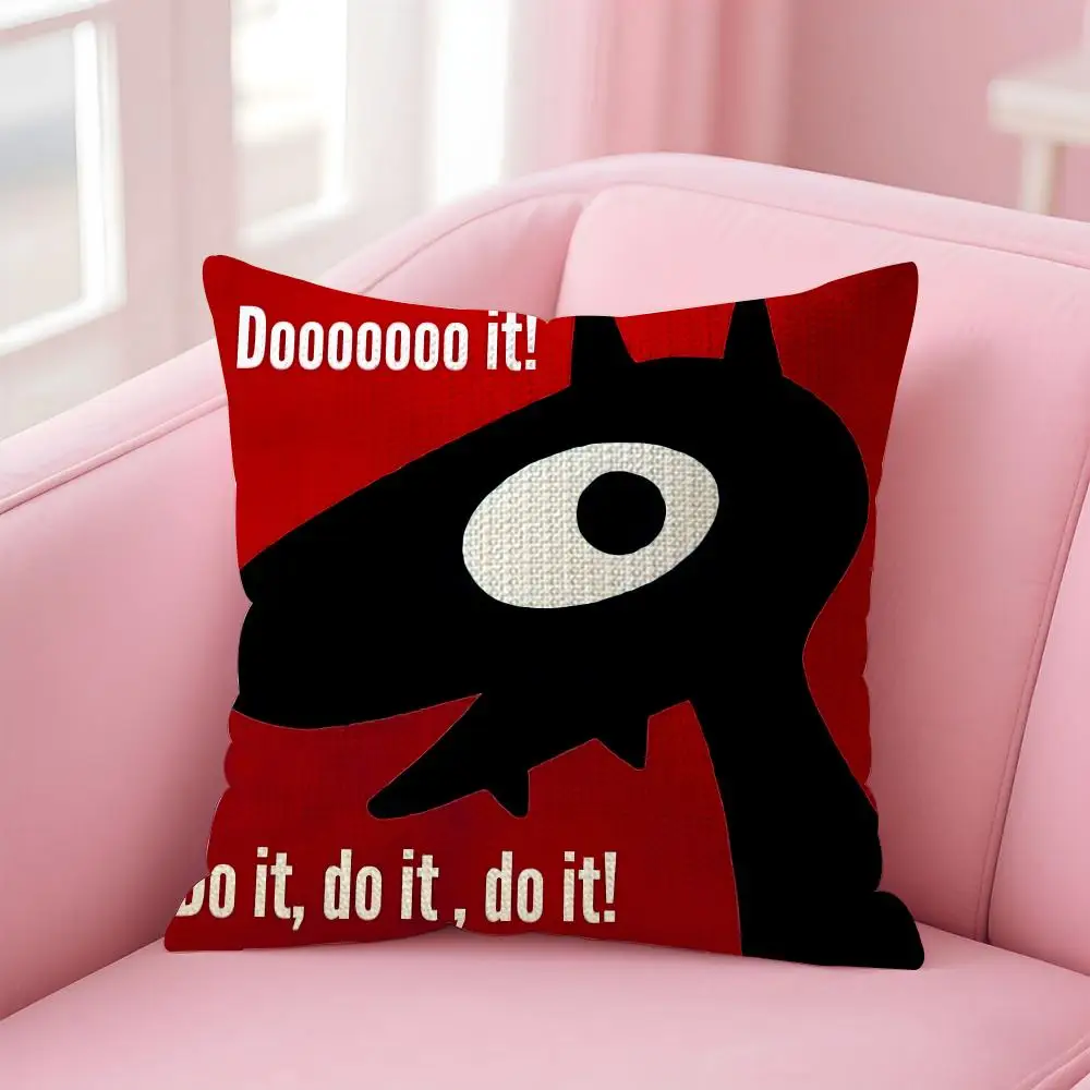 D-Disenchantment Luci Devil Cushion Cover Decorative Linen Throw Pillow Case Soft For Bed Sofa Car Home Decor