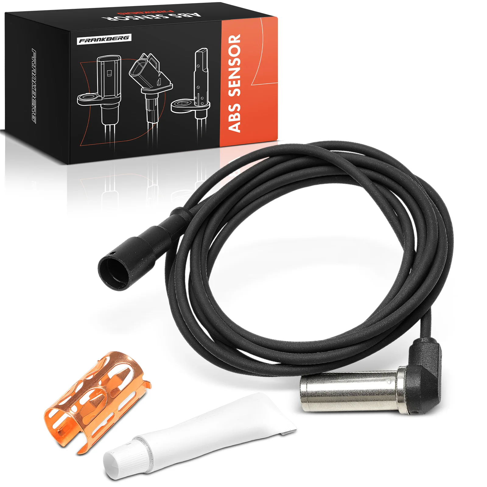 Frankberg 1x ABS Sensor Vooras Links Rechts voor Iveco Stralis Trakker 4410328620 41200584A0045423816 1524829