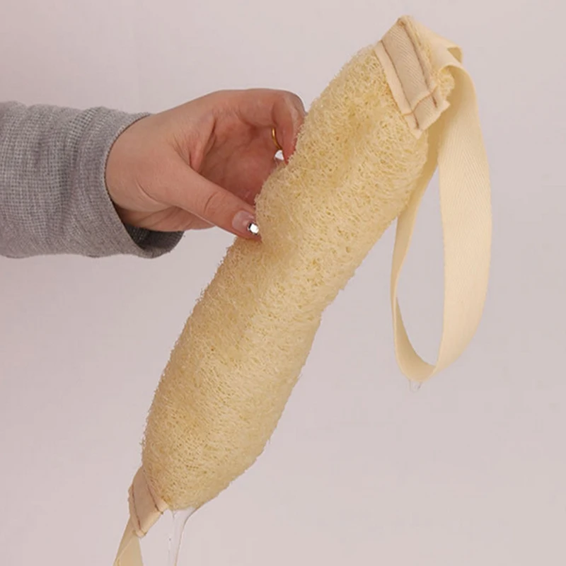 

35/45CM Loofah Soft Exfoliating Body Scrub Bath Shower Spa Massage Bath Brush Scrubber Sponge Back Strap Skin Cleaning Tool
