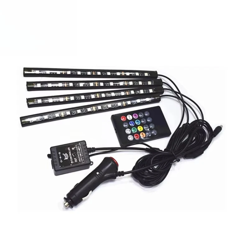 

Car chassis string light conversion streamer lighting symphony audio active voice control atmospheric bar light under the car