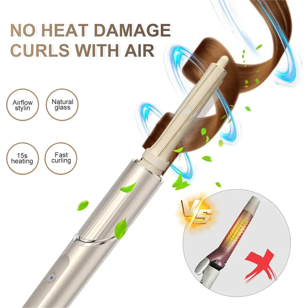 1 Pair Auto-Wrap Curlers for FlexStyle (HD400 Series) Curling Iron Accessory,Waves & Tools,Hair Styler
