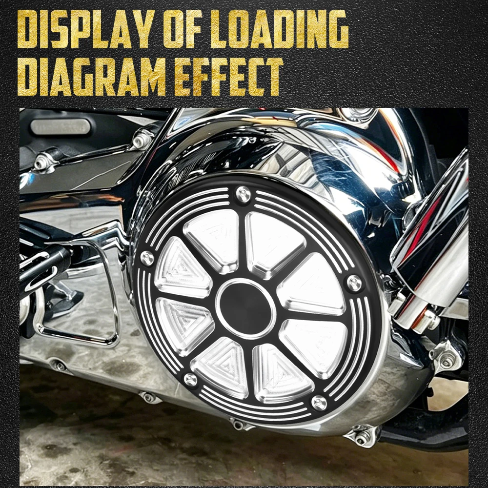 Motorcycle Engine Derby Cover 5 Holes Clutch Side Covers For Harley Softail Street Fat Bob Sport Glide 2019-Later FLSB 18-Up