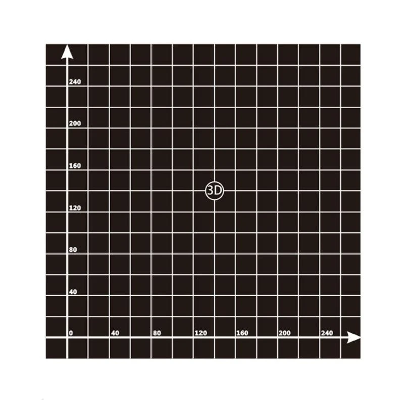 

652F 220x220mm/ 300x300mm Coordinate Printed Hot Bed Sticker Accessory for 3D Printer Anti-Warping