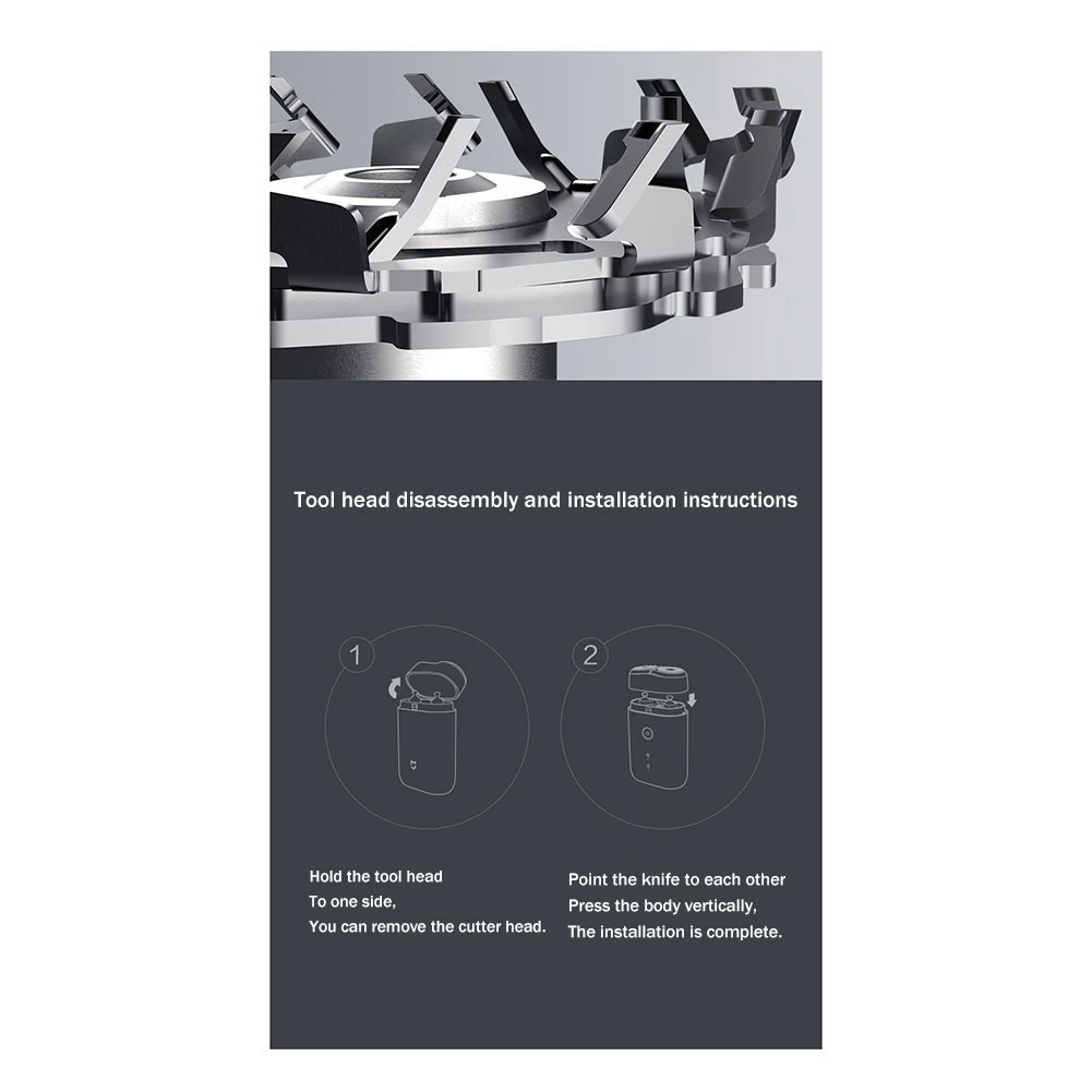 Cabeça de corte elétrica de substituição A14G-S100 para cabeça de corte elétrica S100 Cabeça de corte dupla