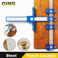 Cabinet Hardware Jig Punch Locator Drill Guide Wood Drilling Dowelling Guide for Cabinet Doors Drawer Woodworking Tool