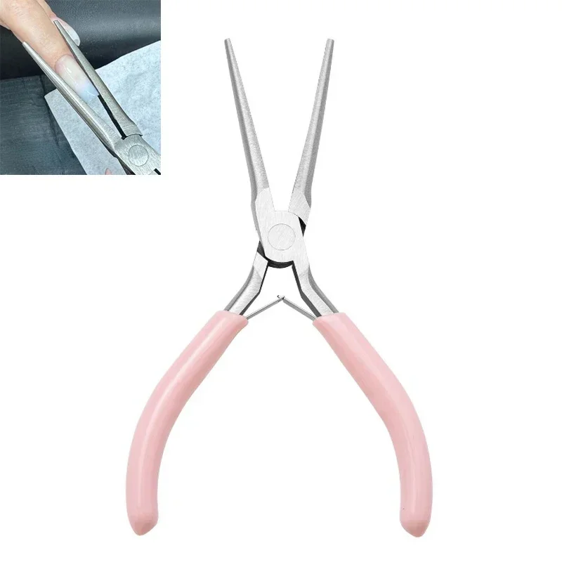 Acrylic Nails Pincher Quick Building Extension Tips Clips Manicure Tools Nail Shaping Tweezers C Curve Pinching Tool UV Gel Mold