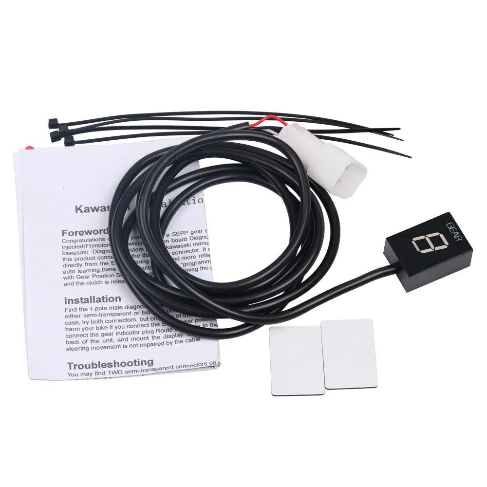 High Quality Gear Indicator For Suzuki Motorcycle LED Digital Display Shift Lever Meter Dashboard Accessory Plug Play