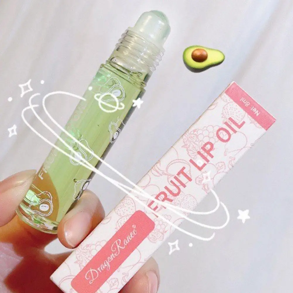 Baume Roll-On Fruit Frais Jules, Apprêt de Maquillage Hydratant, Huile Brillante, Longue Hydratation, Transparent, Nourrissant, Longue Durée, I1B9