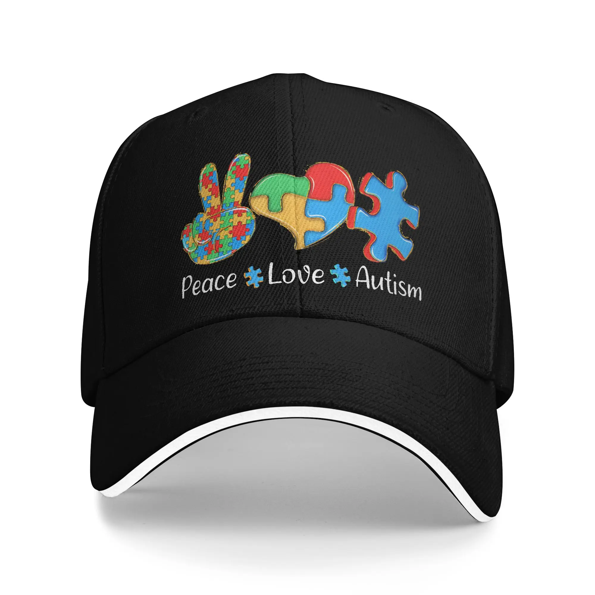 Summer Casual Baseball Cap Autism Awareness Respect Love Support Sport Trucker Hat For Unisex-Teens Sun-Proof  y2k Baseball Caps
