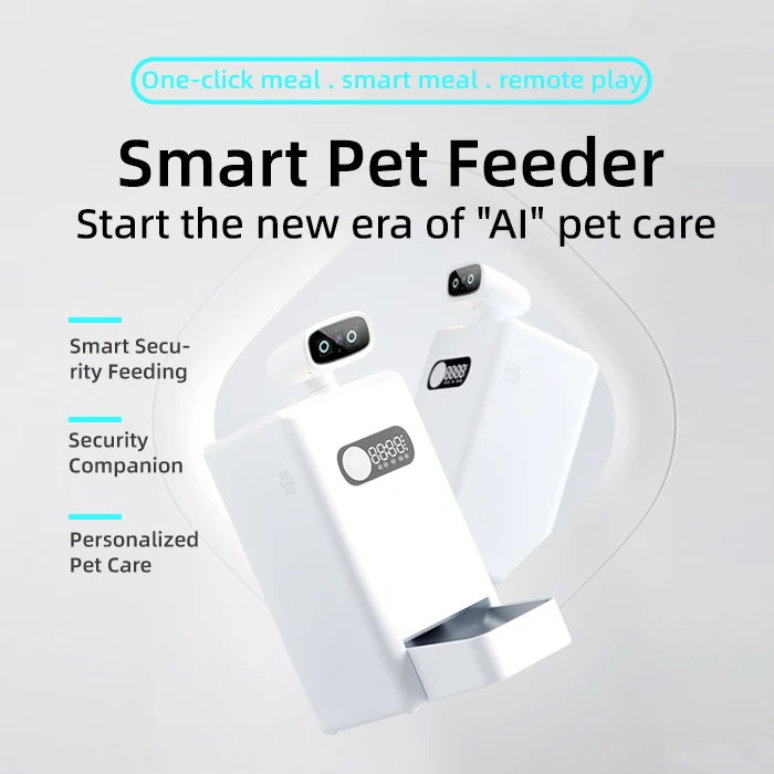 3.5L AI Intelligent Pet Feeding Device - Visual Feeding System for Pet Food Bowls Smart Pet Feeder with App Control