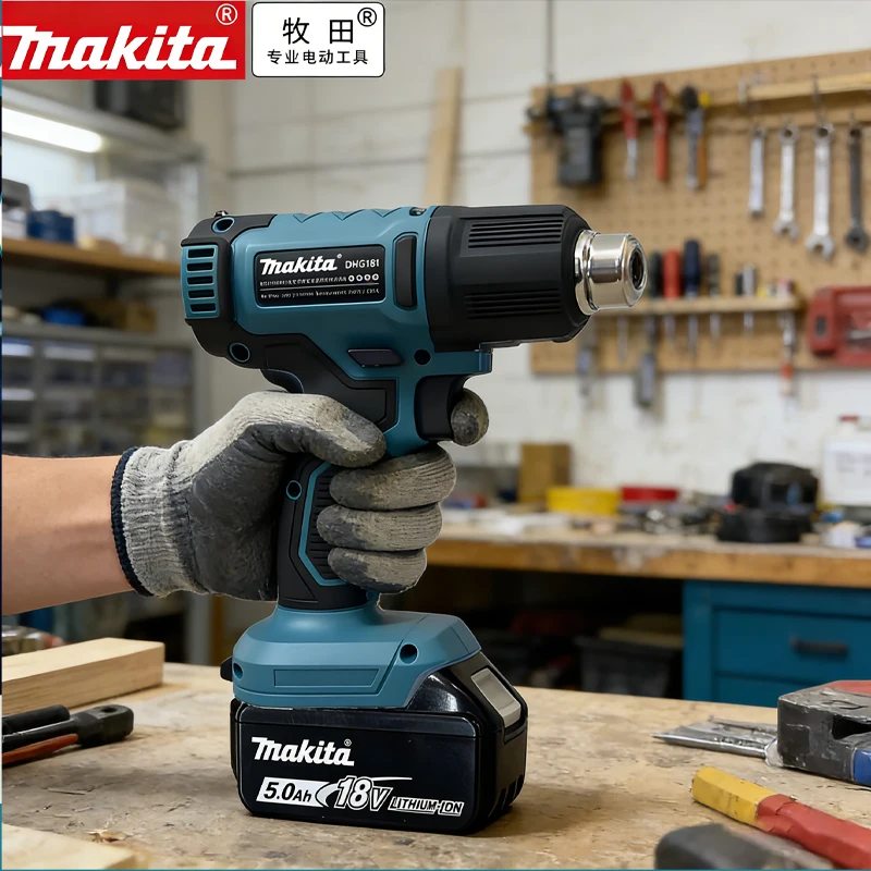 

⭐️ Makita 18V Hot Air Baking Gun Tools Cordless Heat Gun Air Dryer For Soldering Max 550°C Shrink Film Wireless Rechargeab