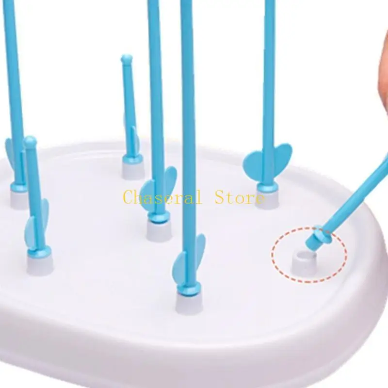 E7CE Baby Bottle Drying Rack Newborn Feeding Bottle Cleaning Dryer Drainer Cup Shelf