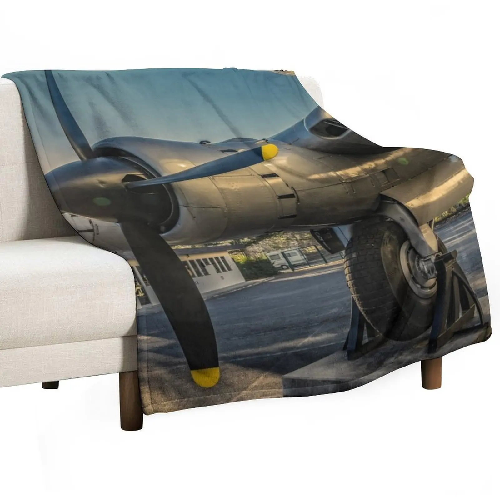 Aviation propellers Throw Blanket Moving Plaid Blankets