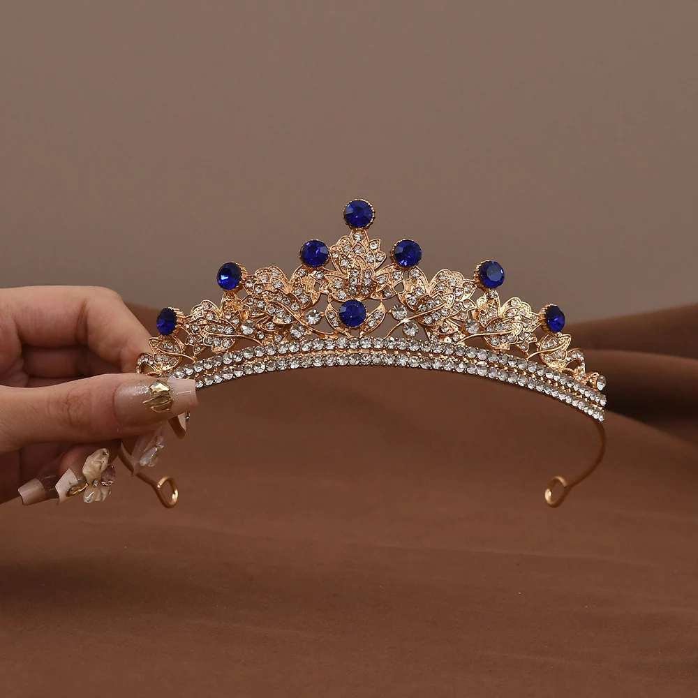 Fashion Crystal Crowns Rhinestone Tiaras Princess Diadem Bridal Wedding Prom Party Hair Accessories Jewelry Ornaments