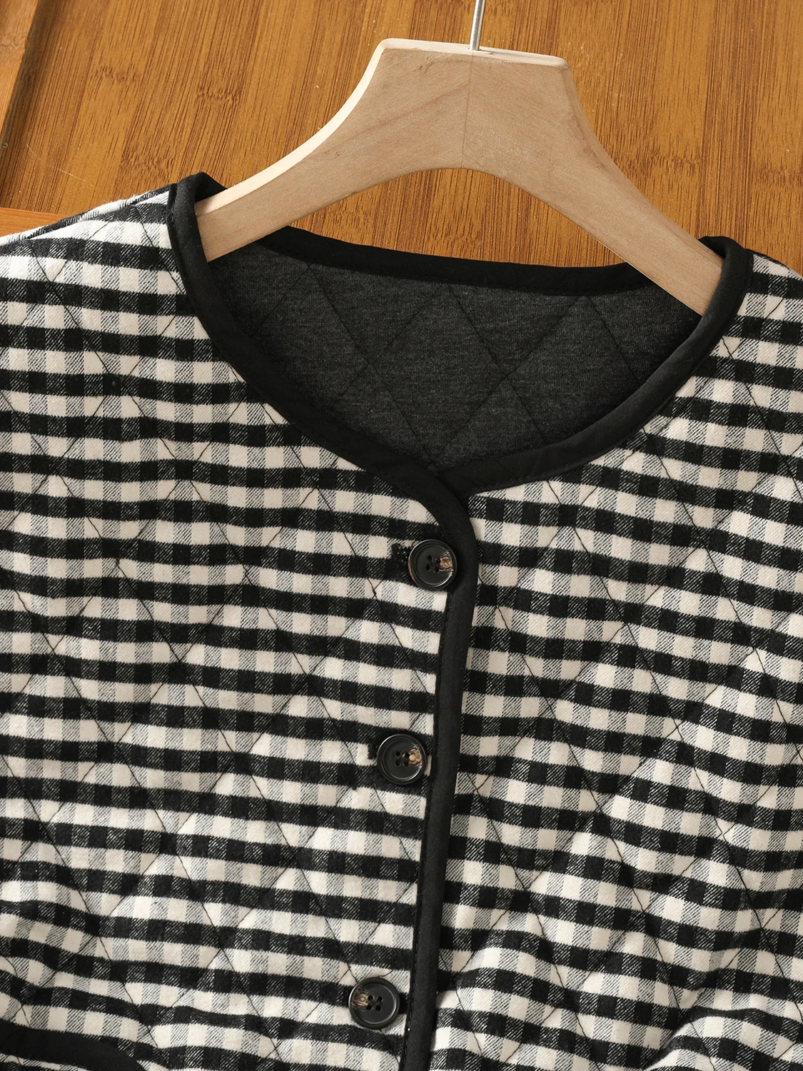 

Женский круглый стеганый хлопковый жилет из тонкого хлопка с запахом, теплый жилет на одной пуговице, осенне-зимний винтажный жилет