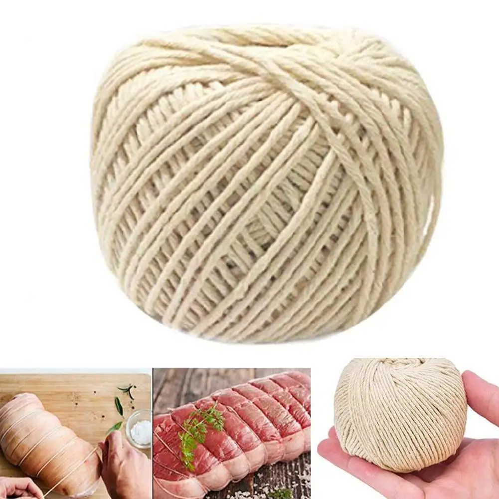 Cuerda de Algodón para Carnicero de 70 m, Herramientas de Cocina, Preparación de Carne, Atado de Aves, Barbacoa, Atado de Salchichas, Cuerda para Atar Carne