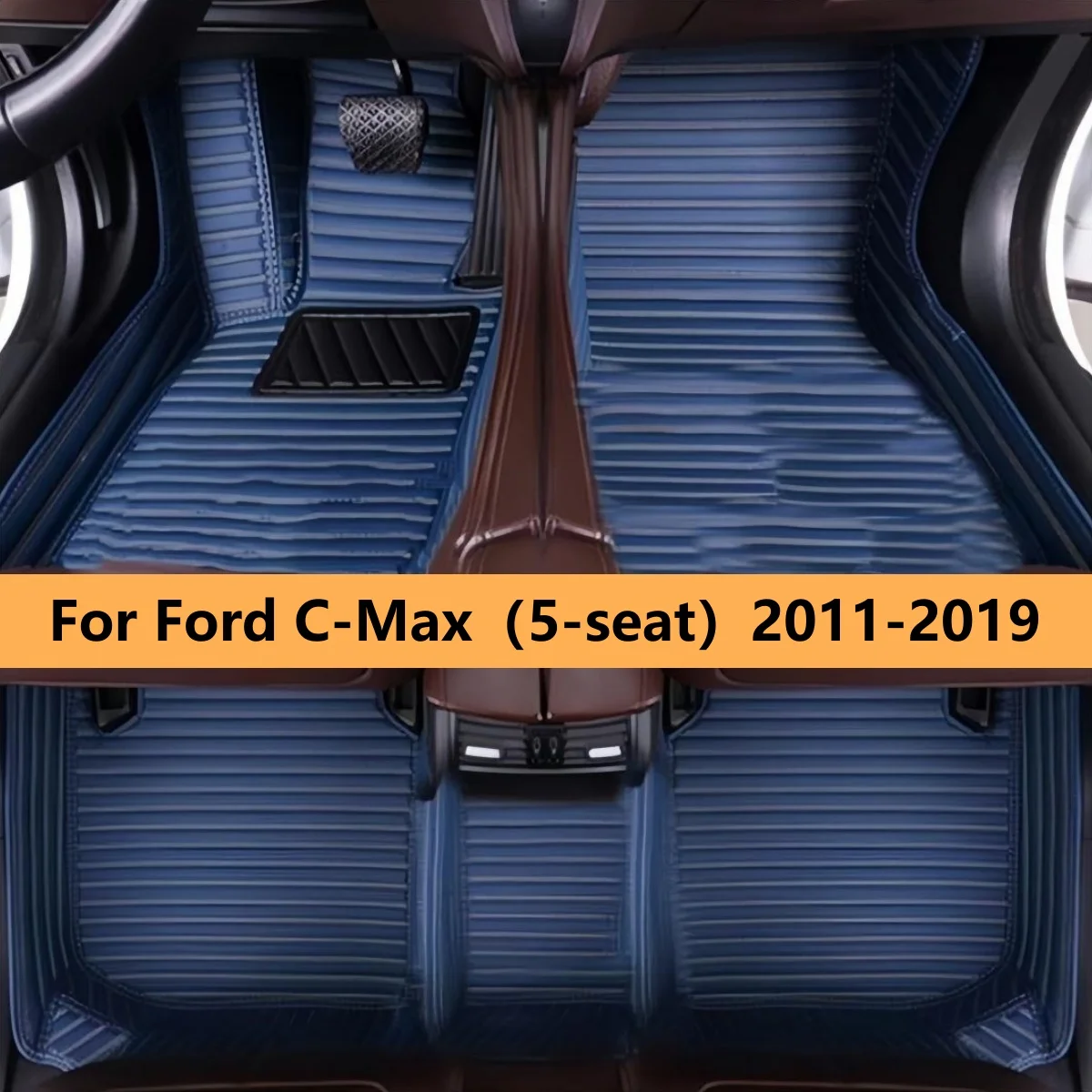 

Car Floor Mats For Ford C-Max（5-seat）2011 2012 2013 2014 2015 2016 2017 2018 2019 Auto Leather Carpet Pads Foot Mat Rugs