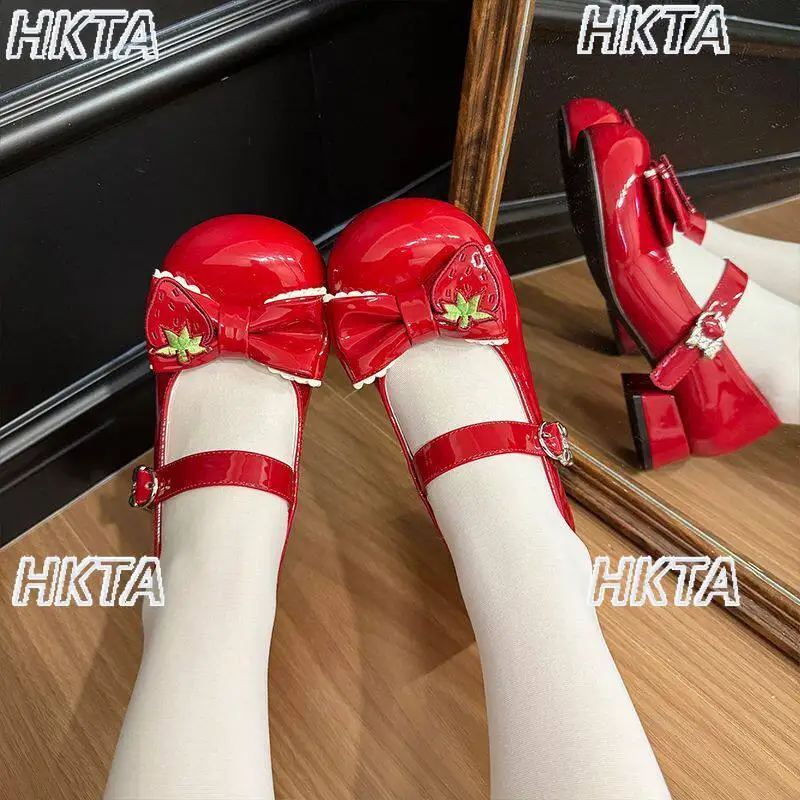 chaussures-lolita-japonaises-a-talon-bas-escarpins-decontractes-et-mignons-avec-broderie-fraise-bout-rond-style-mary-jane-avec-nœud-en-dentelle-pour-femme