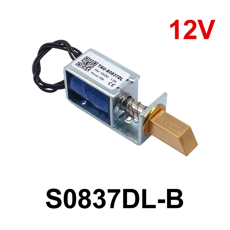 1Pc TAU-S0837DL DC 6V 12V 24V Elektrische Sloten elektromagneet slag 10mm Magnetisch Slot voor de Kast deurslot