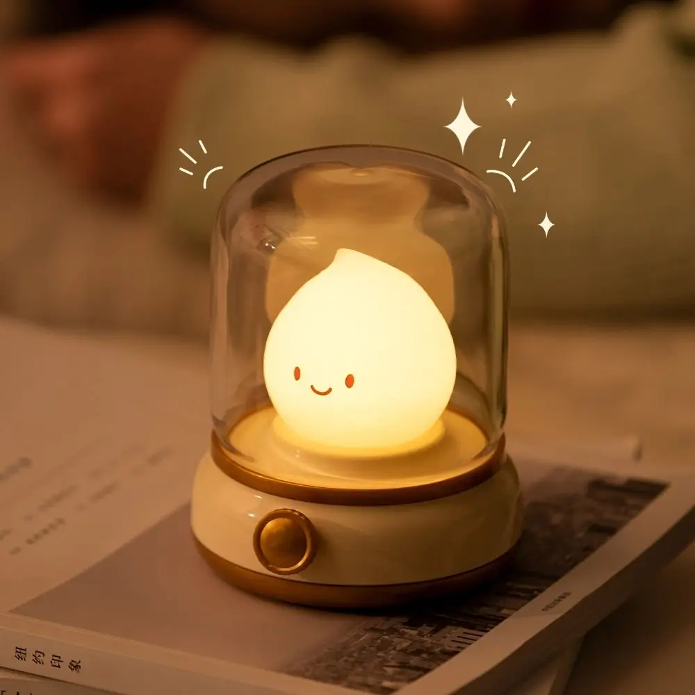 Cute Mini Desktop LED Light USB Creative Night Lamp Portable Rechargeable Cartoon Table Lamp Coffee Bar Bedroom Home Decor