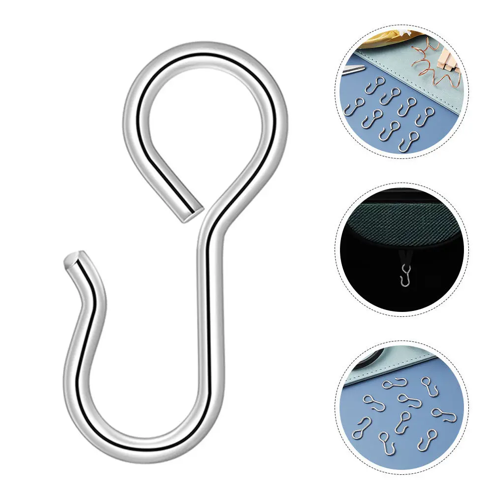 50Pcs Car Seat Cover Hooks Metal S Shape Strong Grip Compact Design for Vehicle Seat Backrest Organizer Car Storage Hooks