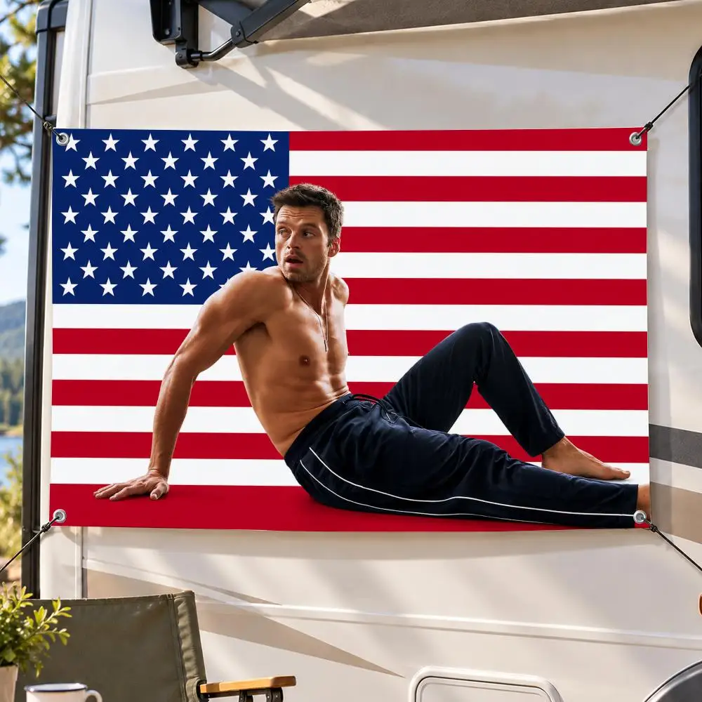Theme Popular Historic Bucky Barnes Flags Decorative Flag Banner Indoor Outdoor Garden Yard Patio Party Camping Wall Decor Gift