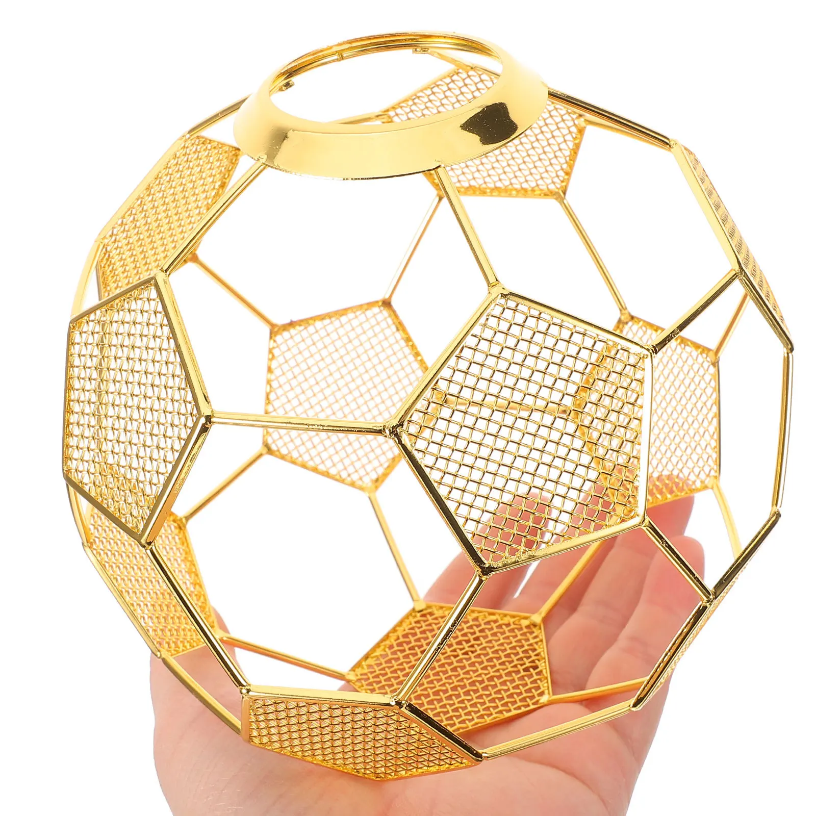 

Exquisite Metal Lamp Cover Soccer Design Hanging Light Shade for Kitchen Cafe Corridor Decoration Pendant Lamp Shade Replacement