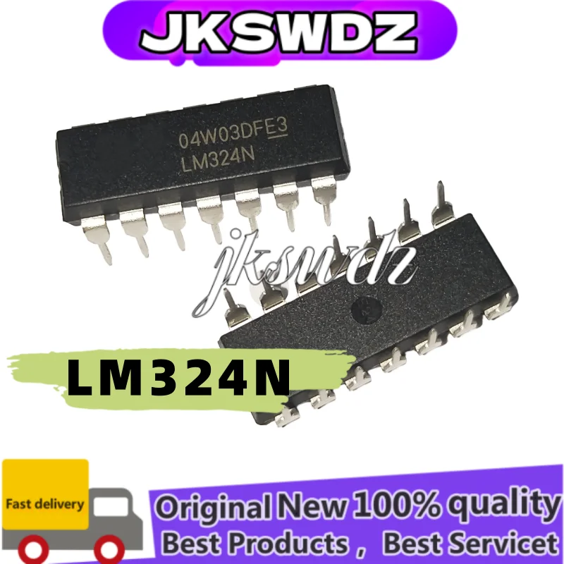 

10 pcs new original LM324N LM324 quad operational amplifier DIP-14